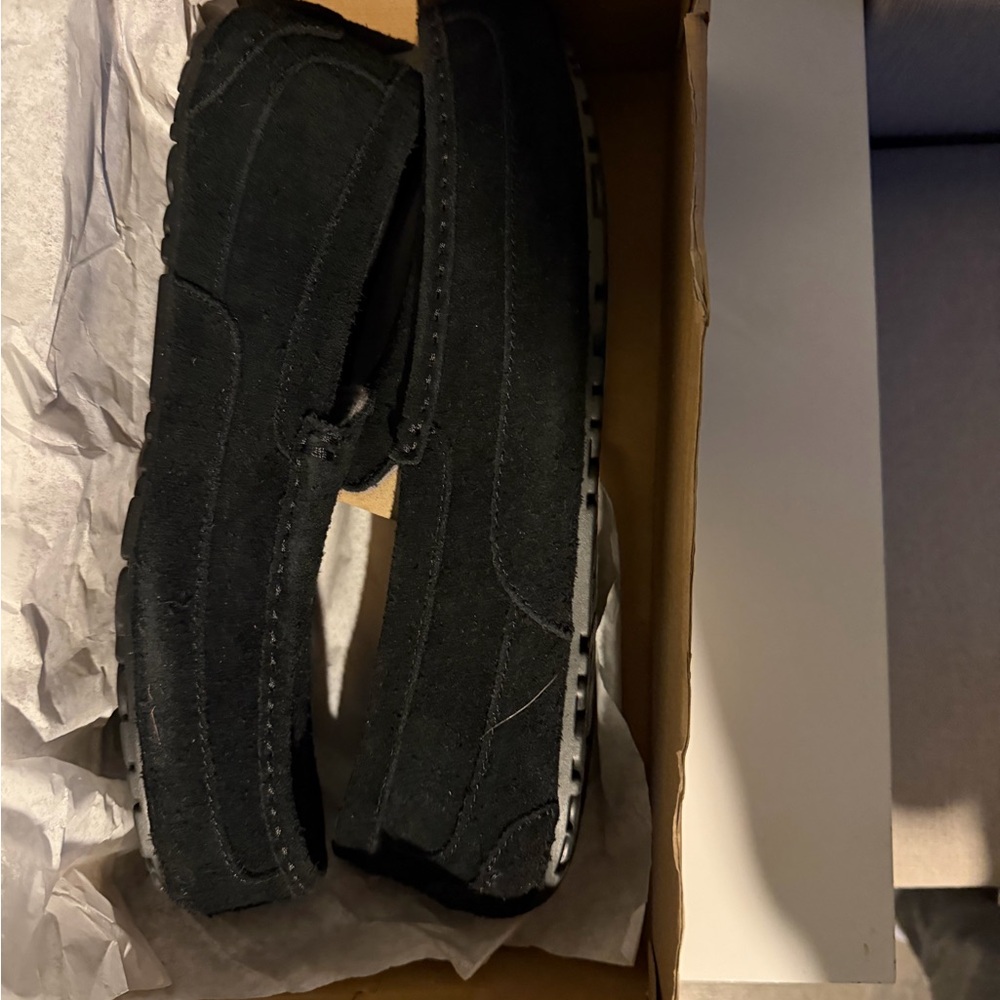 UGG Alder Black Suede Slip-On Loafers Men’s Size 13 NEW